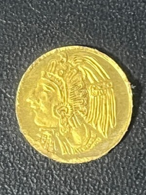 金貨、ゴールド、貨幣、硬貨、メキシコ、インディアン、１ペソ、世界最小コイン
