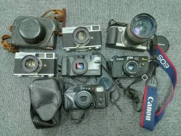 【5点以上まとめ】カメラ　付属品　キャノン Canon　キヤノネット Canonet　EOS　フィルムカメラ　など　中古　ジャンク　1円スタート　K2