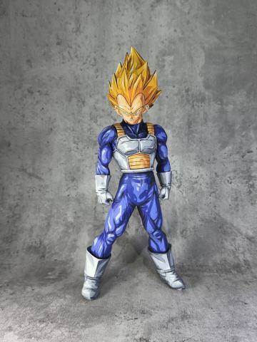 ドラゴンボール　フィギュア　SMSP 　スーパーサイヤ人　ベジータ　リペイント　二次元彩色　