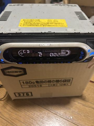 当時物 ソニー　CDX-MP40 カーオーディオ 1DIN CDデッキ カーステレオ AM FM CD 動作ok mp3 sony car audio Old School 