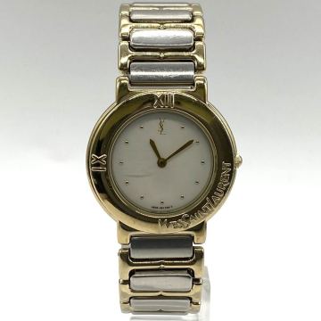 【4K1】1円スタート Yves Saint Laurent / 4620-E60957 Y YSL イブサンローラン 腕時計 クォーツ コンビカラー シルバー ゴールド