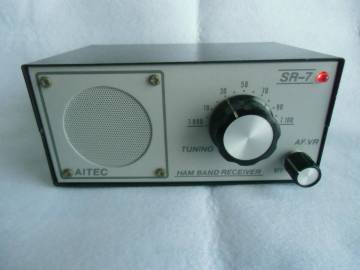 アイテック電子研究所 SSB/CW 7MHz 受信機 SR-7 動作品 (AITEC SR-7) ジャンク