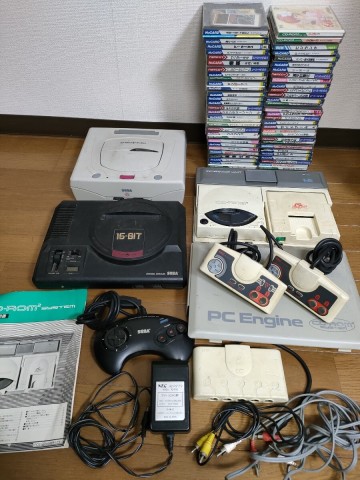 1円〜 ゲーム機 PC ソフト おまとめ SEGA SEGASATURN 16BIT NEC CD-ROM2 SYSTEM HuCARD コントローラー ジャンク TO1