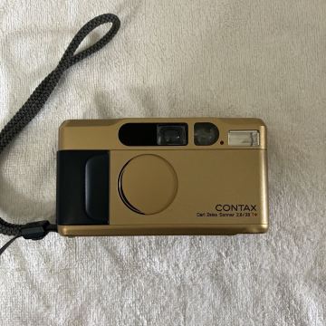 1円〜【動作未確認】 CONTAX T2 GOLD ゴールド 金 Carl Zeiss Sonnar フィルムカメラ