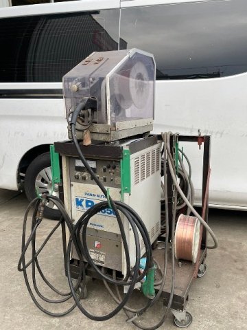 【1円スタート！】パナソニック PANA-AUTO KRII350 半自動溶接機 YD-350KR2 三相200V ＆ ワイヤ送給装置 YW-35KB3 動作良好