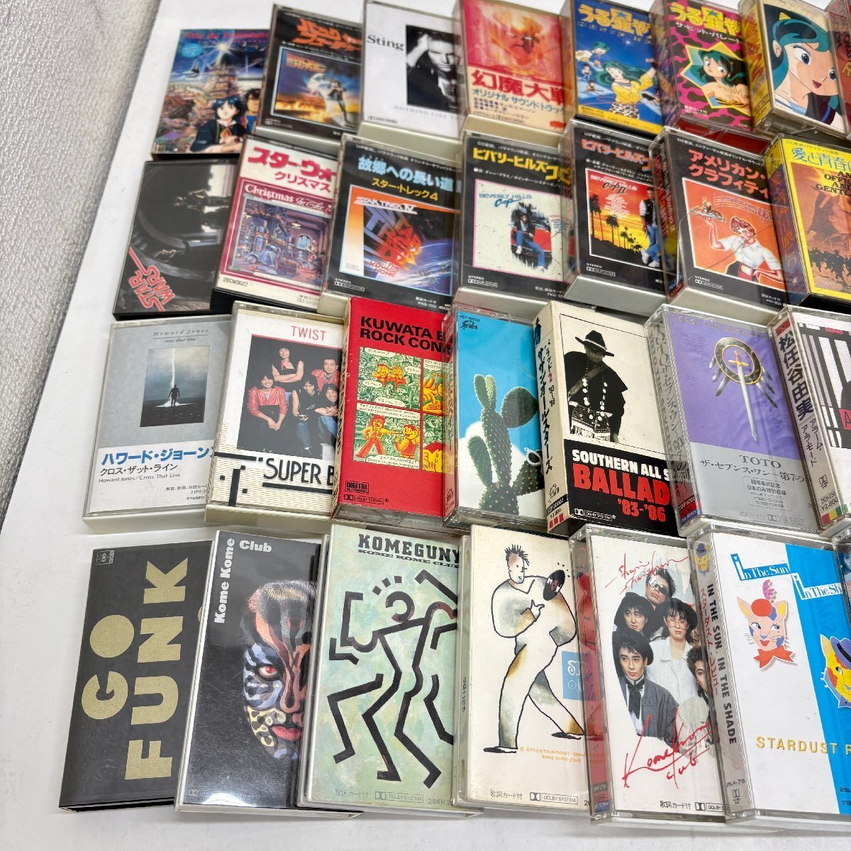  ◆◇[11] カセットテープ 約150点 まとめ売り カラオケ 演歌 サザン 米米CLUB アニメ 映画音楽 他 動作未確認 08/050111ｍ◇◆