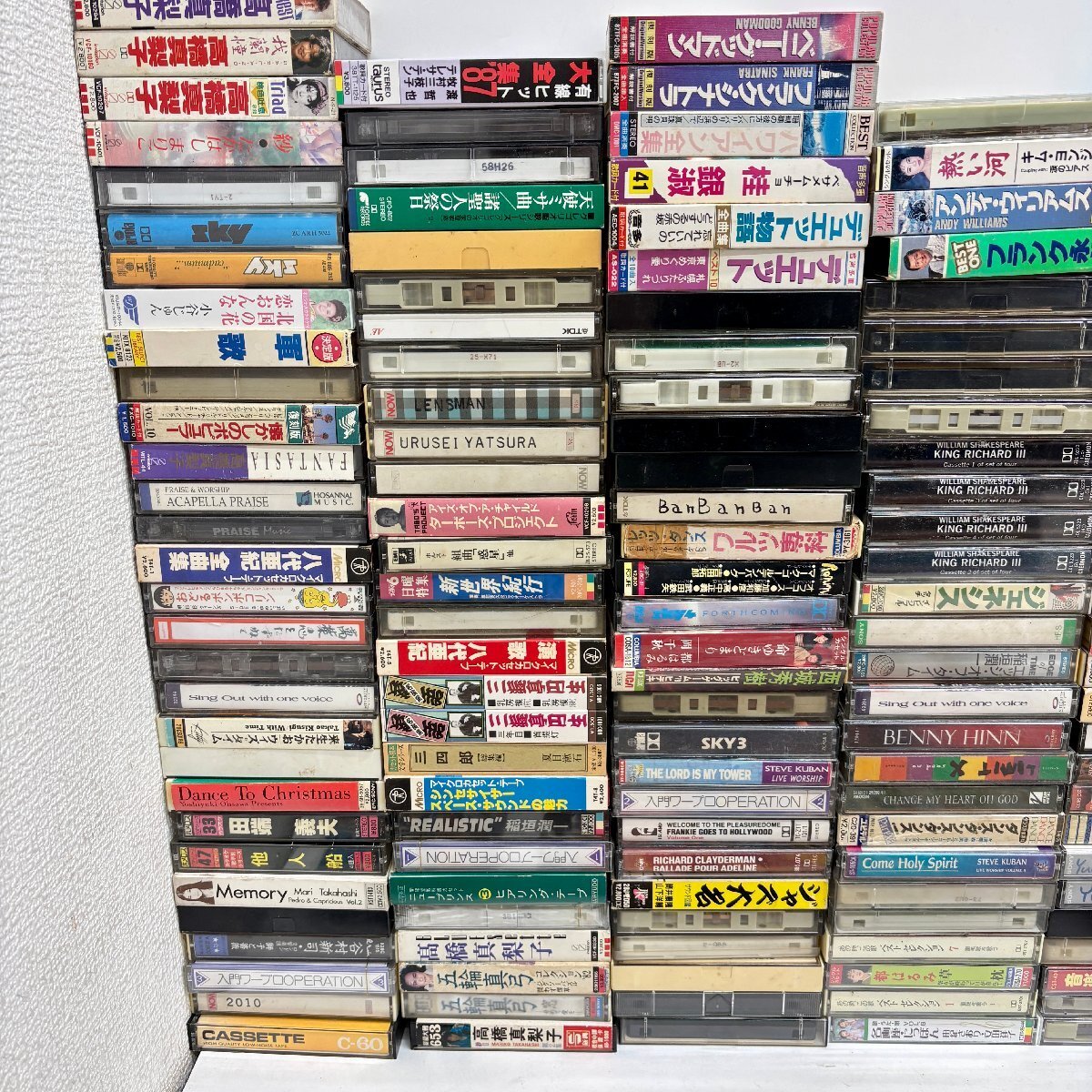  ◆◇[11] カセットテープ 約150点 まとめ売り カラオケ 演歌 サザン 米米CLUB アニメ 映画音楽 他 動作未確認 08/050111ｍ◇◆