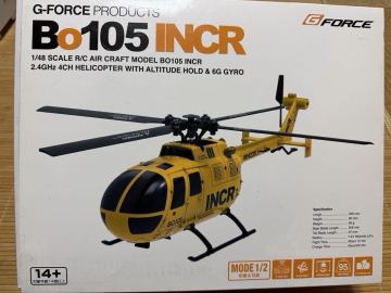  簡単操作　G-FORCE Bo105INCR ラジコンヘリコプター　スペアパーツ有り　一部に傷　　