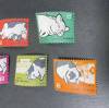 中国切手　特40　養豚　未使用　５種完　MY9