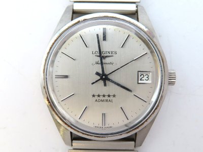 1円 ロンジン 29809 アドミラル SS シルバー文字盤 腕時計 ボーイズ 稼働 AT LE 3983103