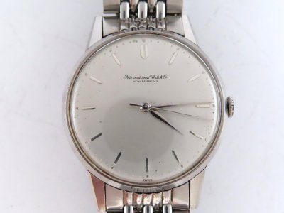 1円 IWC SS シルバー文字盤 腕時計 ボーイズ 稼働 手巻 3976402
