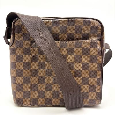 【正規品】LOUIS VUITTON ルイ・ヴィトン ◆ ダミエ オラフPM N41442 ダミエ・エベヌ ショルダーバッグ ブラウン K80 KM260424-006