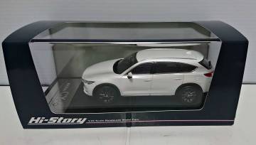 未開封 Hi-Story 1/43 マツダCX-8 ホワイトパール マイカ スノーフレイク メタリック塗装 ハイストーリー 1：43インターアライド