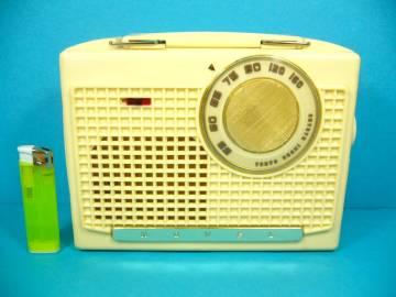 ノーベル NOVEL 真空管ポータブルラジオ 「NP-55 高一5球 電池電源」 整備済