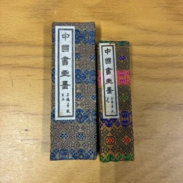 5-22 中国書画墨 上海墨廠 2点 鉄斎翁書画宝墨 大好山水　書道 高級 古墨 唐墨 中国墨 コレクション 水墨画 高品質 煤 油煙 101 
