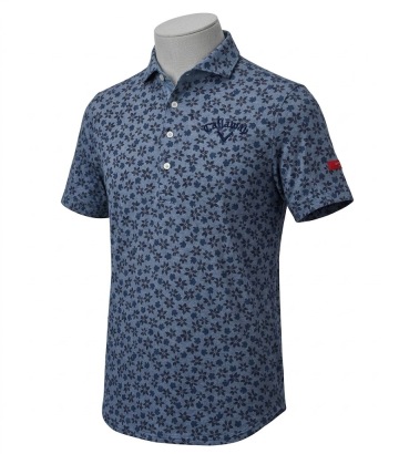 【安価100円～ 美品♪】◇Callaway RED LABEL キャロウェイ ポロシャツ 　レッドレーベル　花柄 （L）