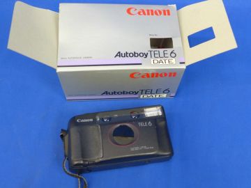 郵S4421●【電池入替/シャッター確認】キャノン オートボーイ テレ6 デート Canon Autoboy TELE6 DATE 動作品　