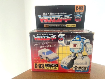 タカラ 戦え!超ロボット生命体 トランスフォーマー C-93 サイバトロン スロットルボット/監視員 ルックライト 当事物 中古