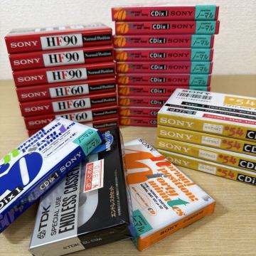WA4391 カセットテープ 未開封 SONY TDK ノーマル ソニー 記録媒体 HF90 60 ＊54 CDixⅠ 40 60 70 EC-6M 24個 まとめ売り