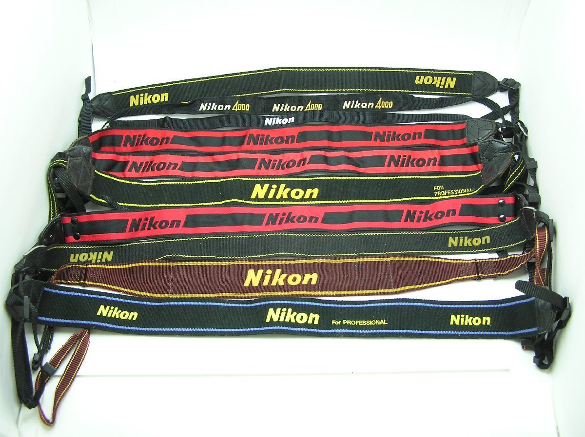  ★ハローカメラ★1783 ニコン Nikon ストラップ 10本セット各種 現状 1円スタート 即決有り