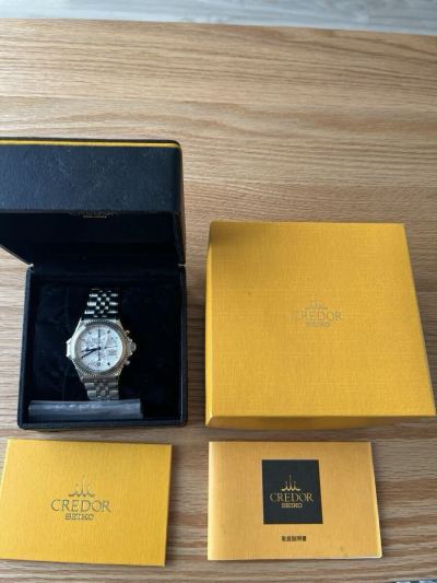 SEIKO クレドールパシフィーク クロノグラフ GCBK995 (極上美品ベルト調整後試着のみとコレクションで眺めていたのみほぼ未使用品)