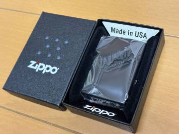 ＜新品・未使用＞　矢沢永吉　ＺＩＰＰＯ　ジッポ　（フデ　凸　★）ブラック