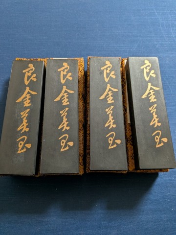 唐墨　良金美玉　徽歙曹素功六世孫堯千氏監製　五石漆煙　 書道　 中国書法　 古玩　 中国美術　 文房四宝　 古墨