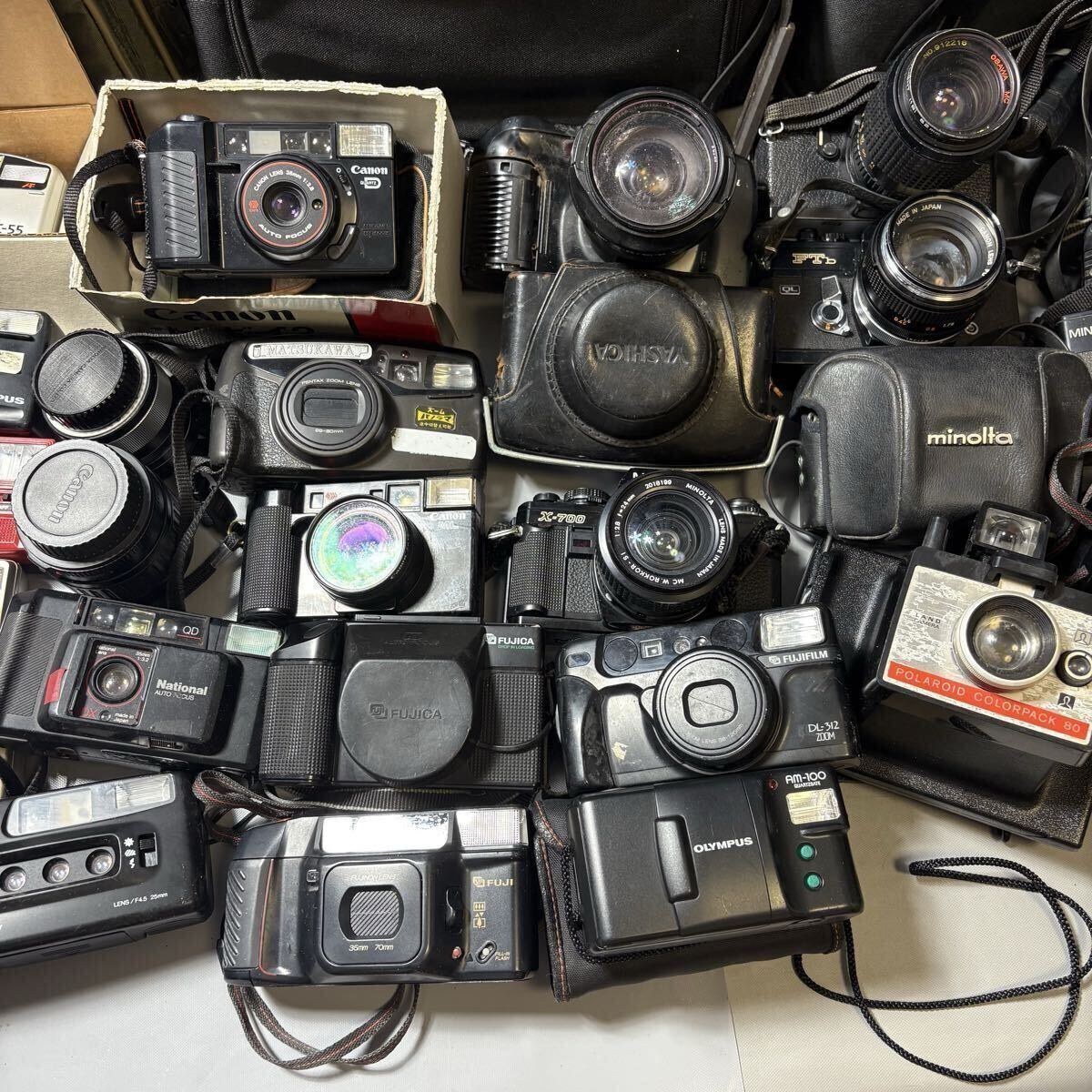  カメラ　一眼レフ　 フィルムカメラ 双眼鏡　Canon PENTAX OLYMPUS Nikon レンズ FUJIFILM など　おまとめ　ジャンク　大量　※3個口発送