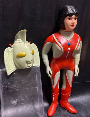 極美品！当時物 ブルマァク ソフビ　ウルトラの母　面取れ　大サイズ 昭和レトロ　フィギュア　特撮 円谷プロ