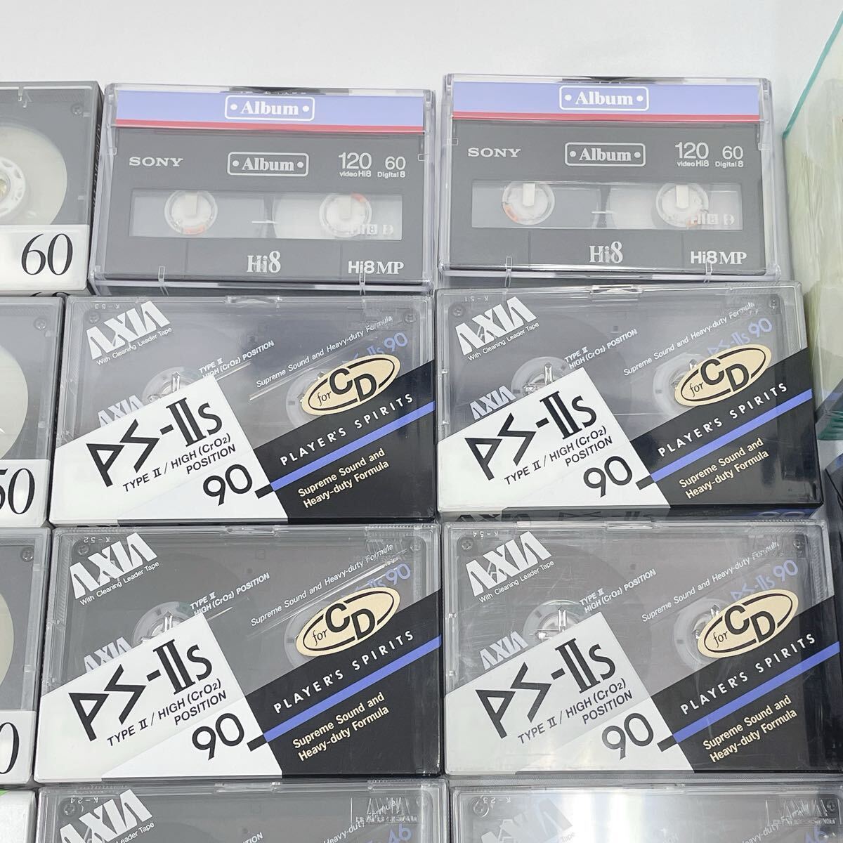  3330221 未開封 カセットテープ 31本　ビデオテープ　9本 記録媒体　まとめて マクセル SONY AXIA 他