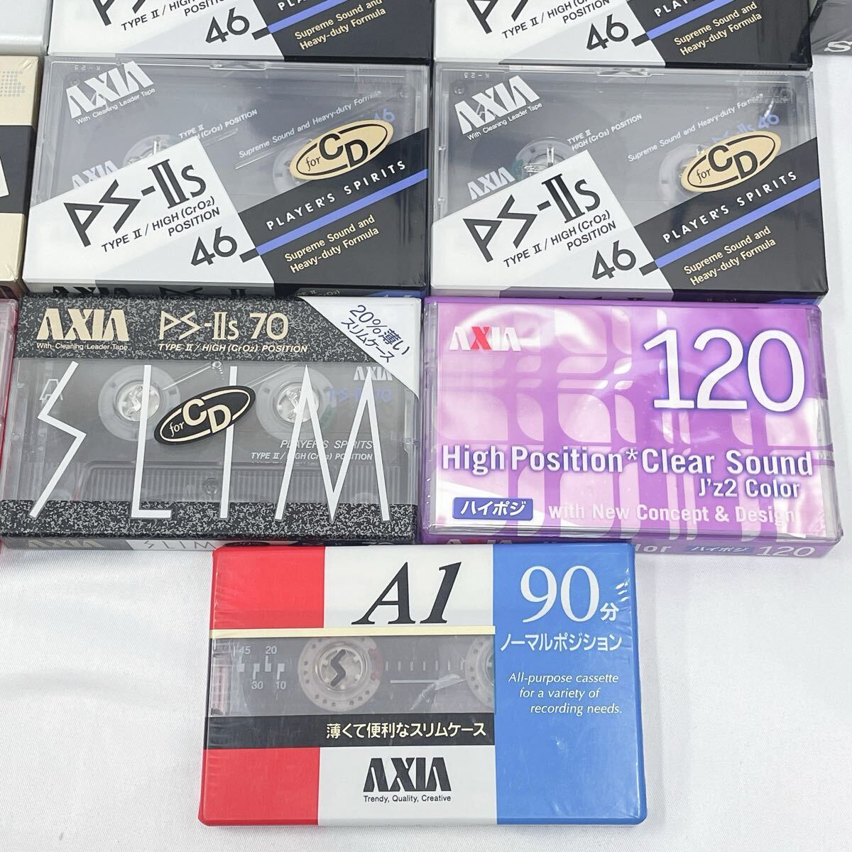  3330221 未開封 カセットテープ 31本　ビデオテープ　9本 記録媒体　まとめて マクセル SONY AXIA 他