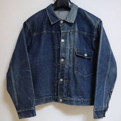 【46モデル】 LEVI'S 506XX オリジナル 大戦直後 40s 片面赤タブ 針刺しバックル Tバック 1st リーバイス ノーリペア VINTAGE