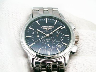 ☆LONGINES ロンジン クロノグラフ オートマティック 腕時計 自動巻き デイト 稼働品☆/N