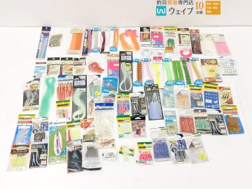 ハヤブサ ダイワ その他 カスタムシリコンラバー スペアスカート アイシール ベイト 等 計74個未使用＆中古