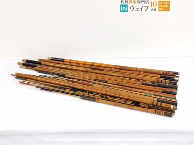 峯匠・夕雲・秀峯 他 和竿 竹竿 淡水 等 ジャンク竿 大量セット ジャンク品