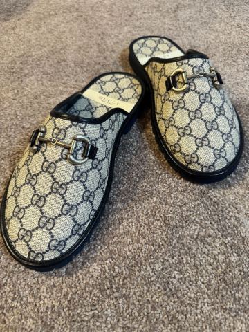 GUCCI グッチ GG柄 ホースビット スリッパ サンダル ミュール　7