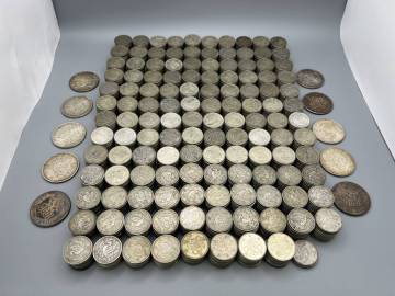 M14☆ 約6.36kg 額面138300円 / 1000円銀貨 / 100円銀貨 東京オリンピック 鳳凰 稲穂 古銭 まとめ売り 現状渡し 1円〜