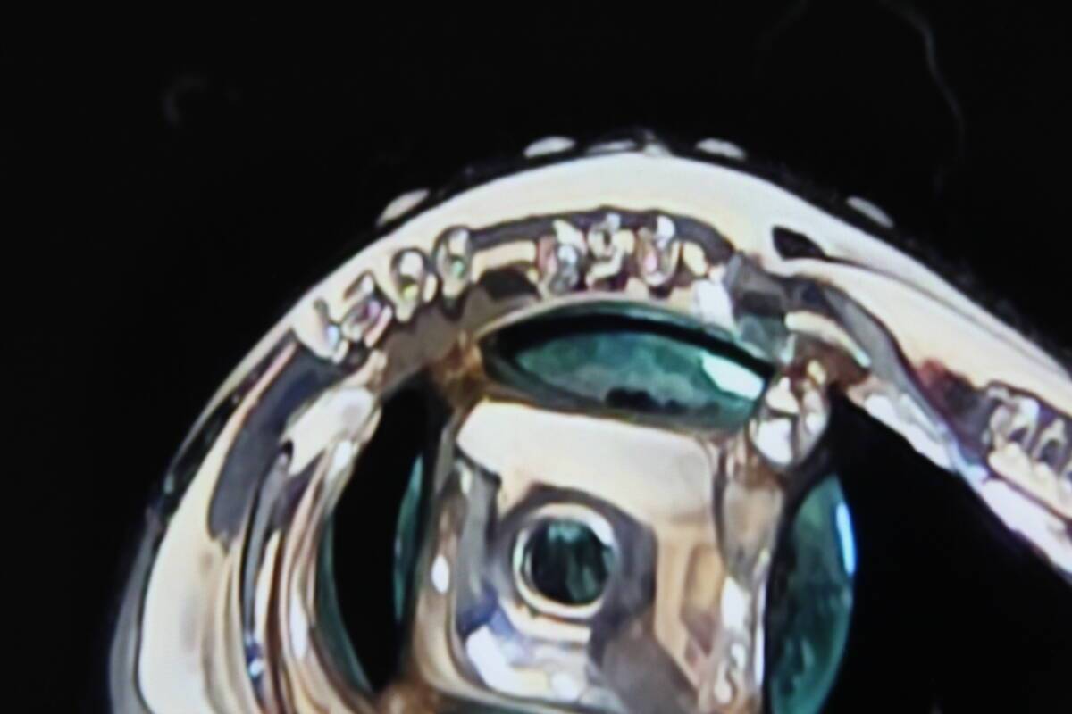  希少宝石　極上パライバトルマリン　大粒0.5ct　極上ダイアモンド0.21ct　Ｐｔ900　ペンダントヘッド　宝石鑑別所　分析報告書