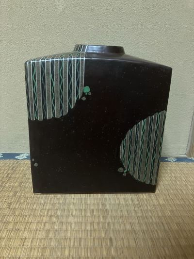 森野泰明 扁壺 共箱付 作家物 花器 陶芸