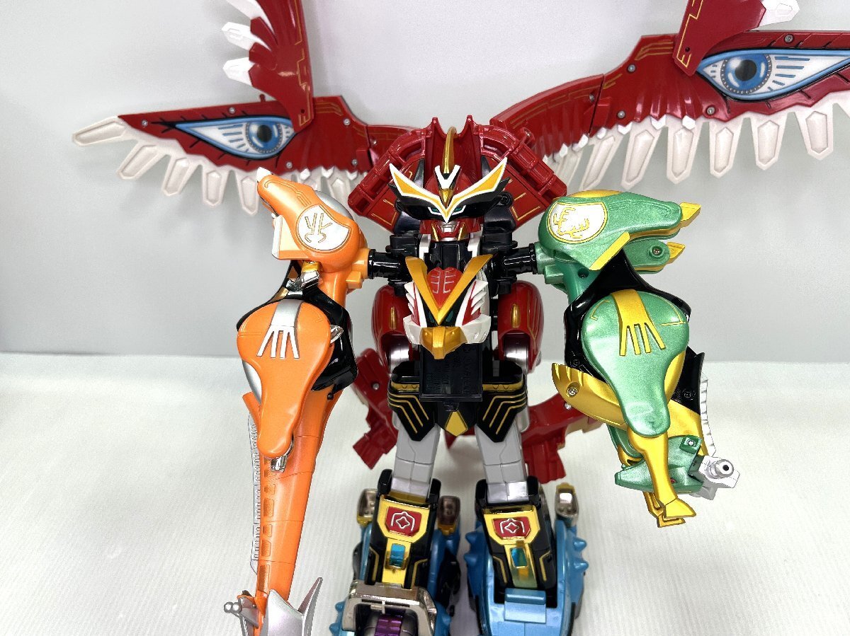  【中古品】BANDAI DX 百獣合体 ガオイカロス 百獣戦隊 ガオレンジャー バンダイ フィギュア 玩具 gm5-47