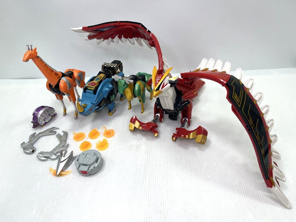  【中古品】BANDAI DX 百獣合体 ガオイカロス 百獣戦隊 ガオレンジャー バンダイ フィギュア 玩具 gm5-47