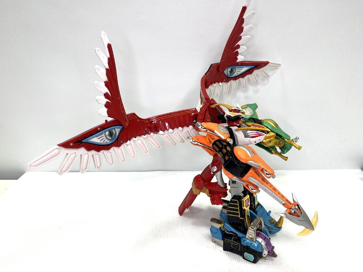  【中古品】BANDAI DX 百獣合体 ガオイカロス 百獣戦隊 ガオレンジャー バンダイ フィギュア 玩具 gm5-47