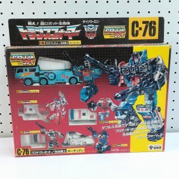 mP947c [当時物] タカラ トランスフォーマー C-76 プロテクトボット 合体戦士 ガーディアン / 1986 日本製 | K