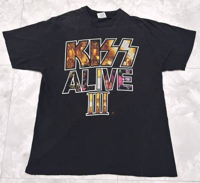 90's kiss tシャツdef leppard motley crue black sabbath queen ac/dc guns n' roses led zeppelin rolling stones
