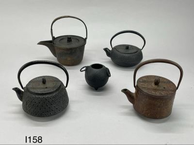 庄梅I158-80 鉄瓶　高橋敬典　南部鉄器　金属工芸　茶道具　茶器　大量　まとめて