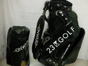 ONWARD 23区GOLF 9.5型 3点式 アスリートツアーモデル★中古★(BKxWH)ゴルフ キャディバック