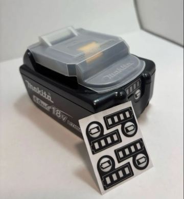 《4枚セット》マキタバッテリー　残量表示　シール　ステッカーボタン