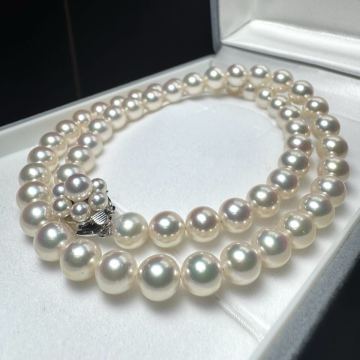 【K14WG テリ最高】POLA ポーラ アコヤ真珠 本真珠 あこや パール ネックレス ジュエリー 7.5mm 42.5cm akoya pearl jewely gold ケース付