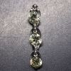 K18WG!!1.00ct!!◆天然ダイヤモンドペンダントトップ◆M 約1.4g diamond ネックレス necklace jewelry ジュエリー イエロー 3連 ED0/ M479