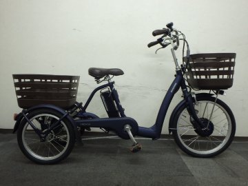 中古電動アシスト3輪車 １円売切り!!美品　ブリヂストン　フロンティアラクットワゴン 【大阪・兵庫・京都・奈良】は送料3800円でお届け!!